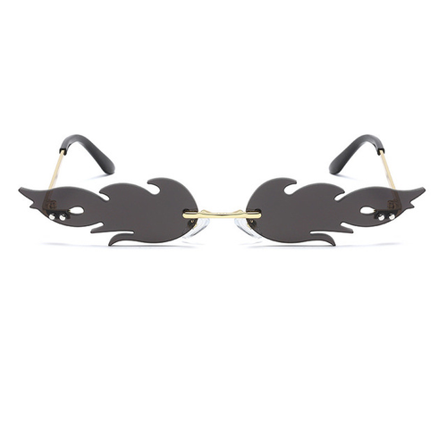 Flame Metallic Sunglasses for Women – Stylish Retro UV Protection Shades